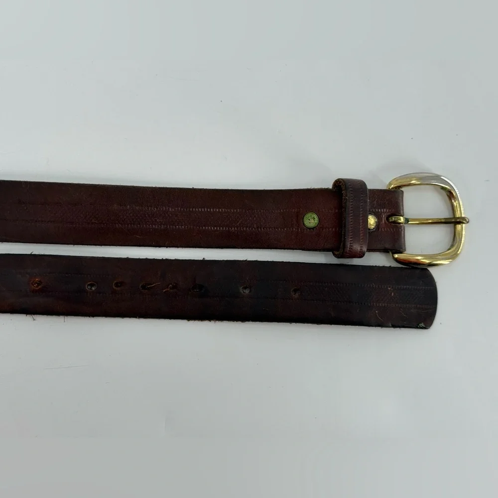 Vintage Men’s Brown Leather‎ Belt 42